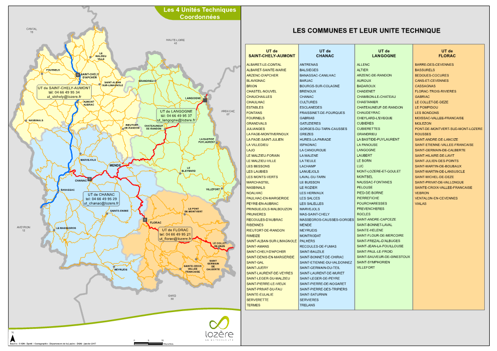 Liste Des Communes Par Unité Technique