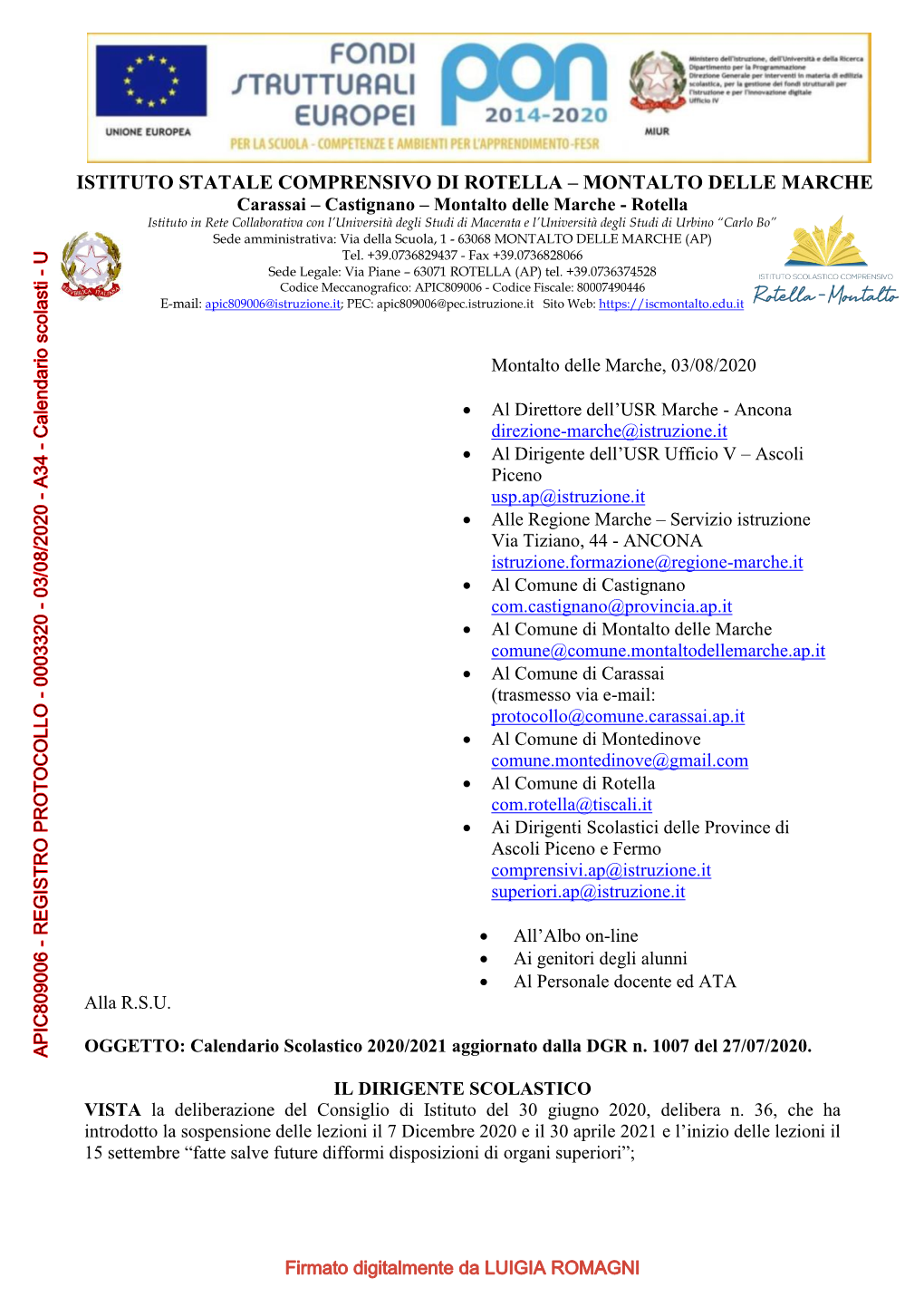 Carassai – Castignano – Montalto Delle Marche