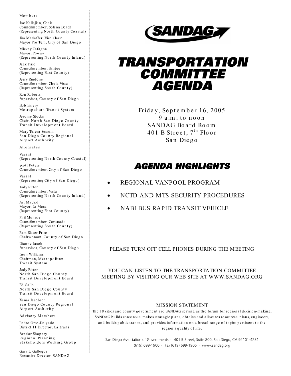 Transportation Committee Agenda Item #7