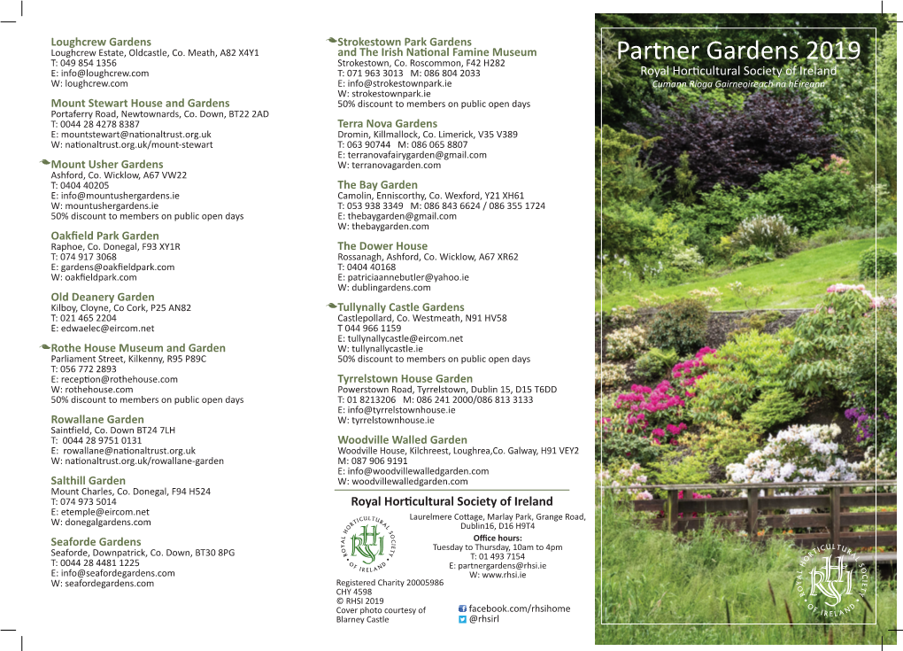 Partner Gardens 2019