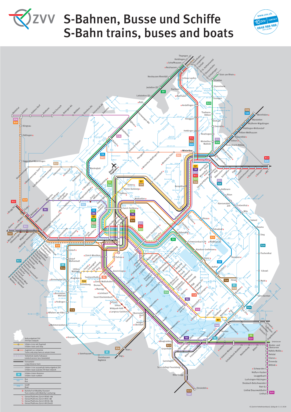 S-Bahnen, Busse Und Schiffe Region Zürich