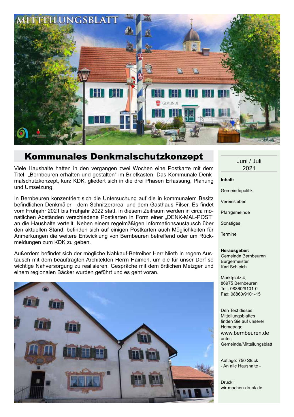 Kommunales Denkmalschutzkonzept