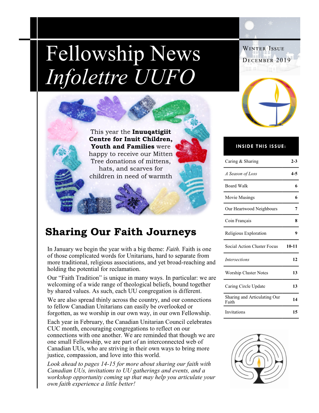 Fellowship News Infolettre UUFO