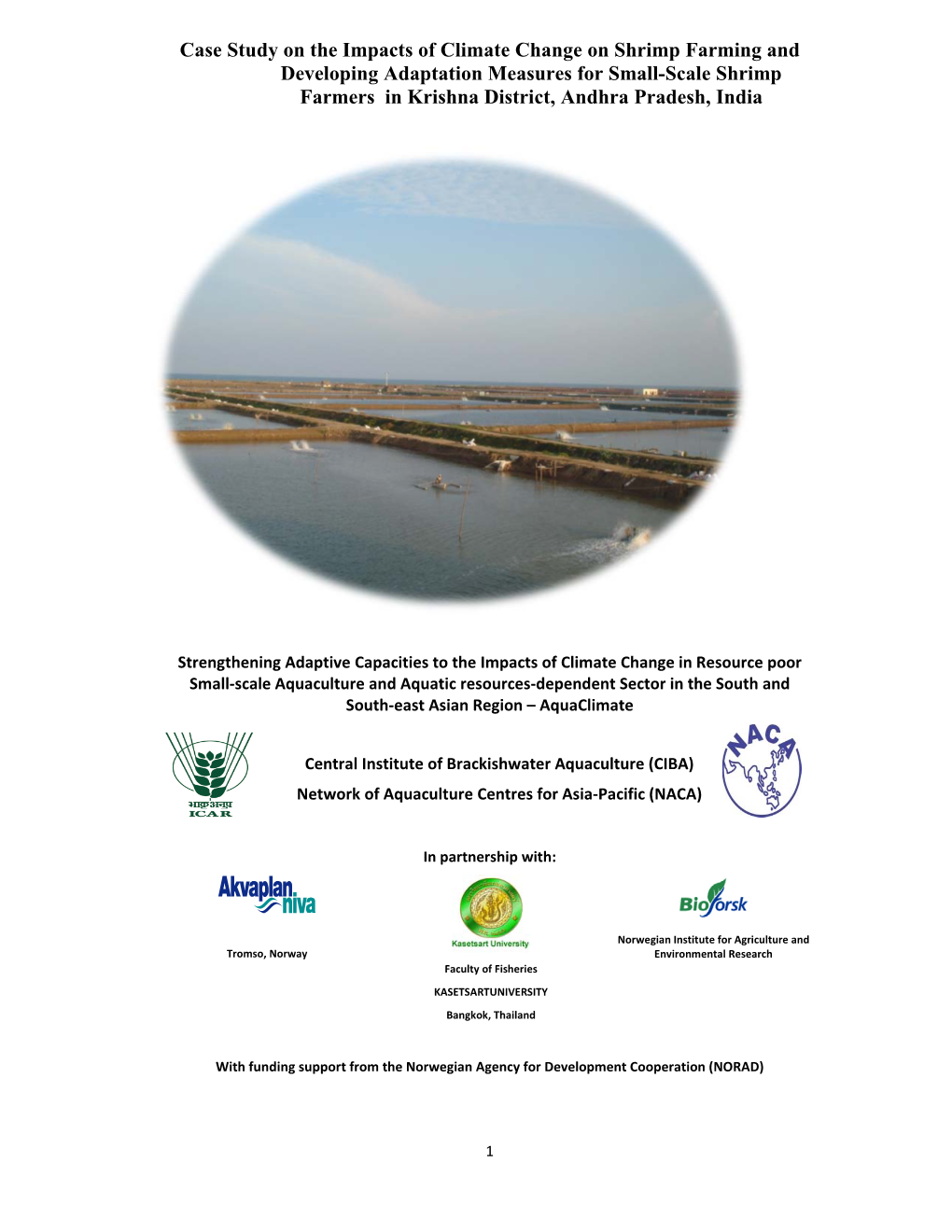 Case Study on the Impacts of Climate Change on Shrimp Farming And