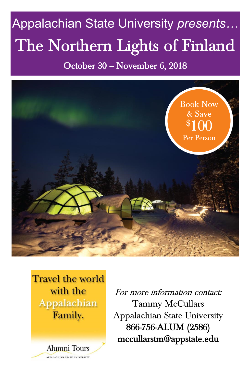 The Northern Lights of Finland October 30 – November 6, 2018