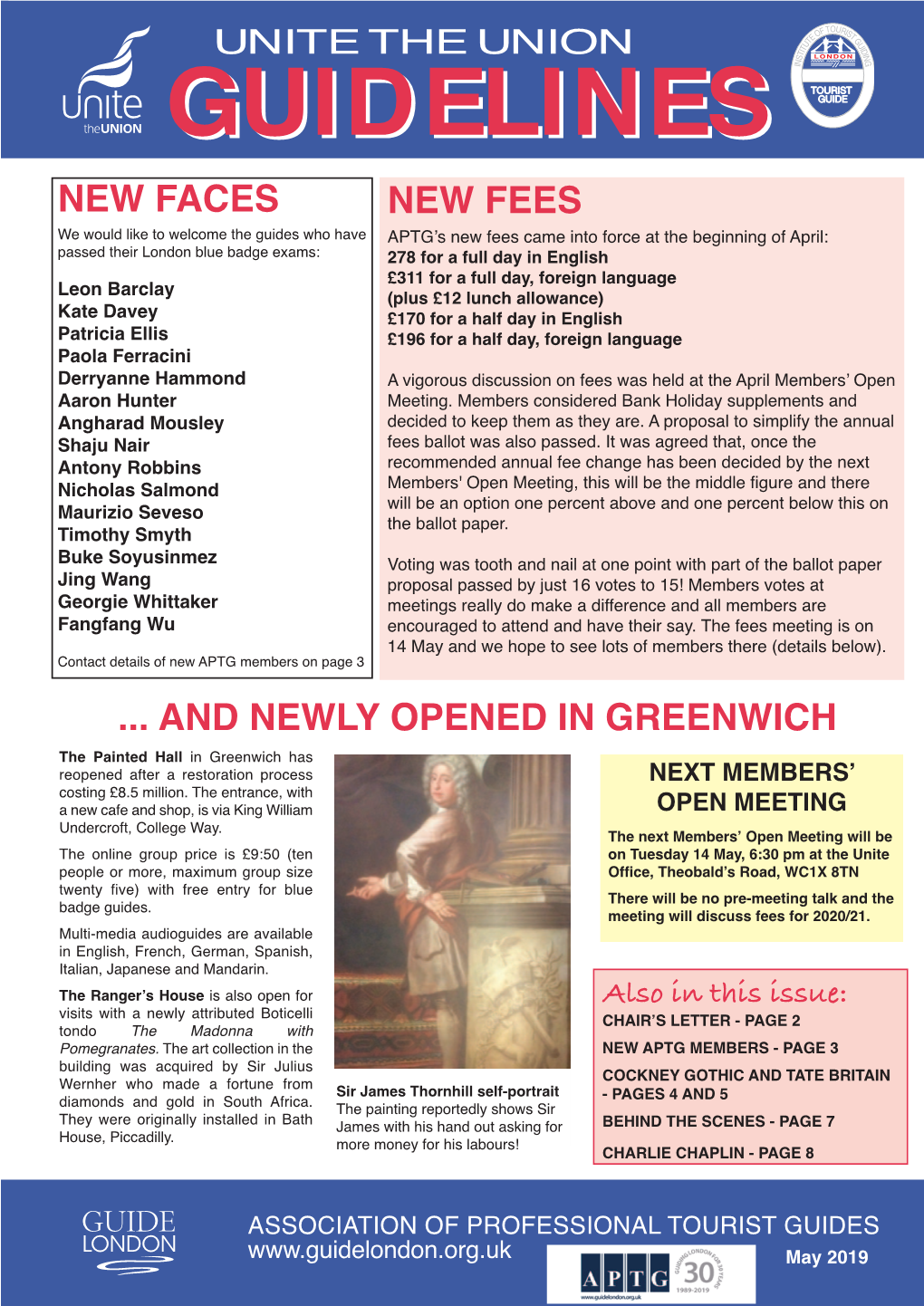 New Faces New Fees ... and Newly Opened in Greenwich