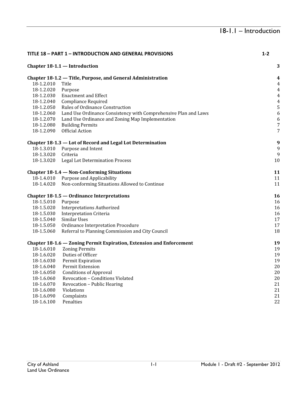 Zoning Regulations