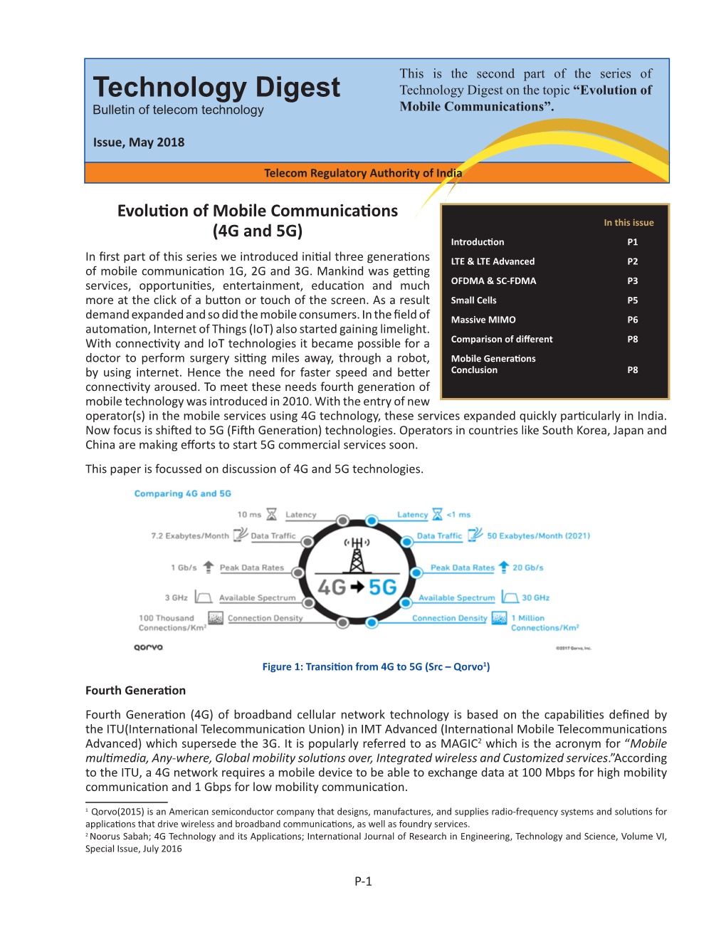 Evolution of Mobile Communications (4G And