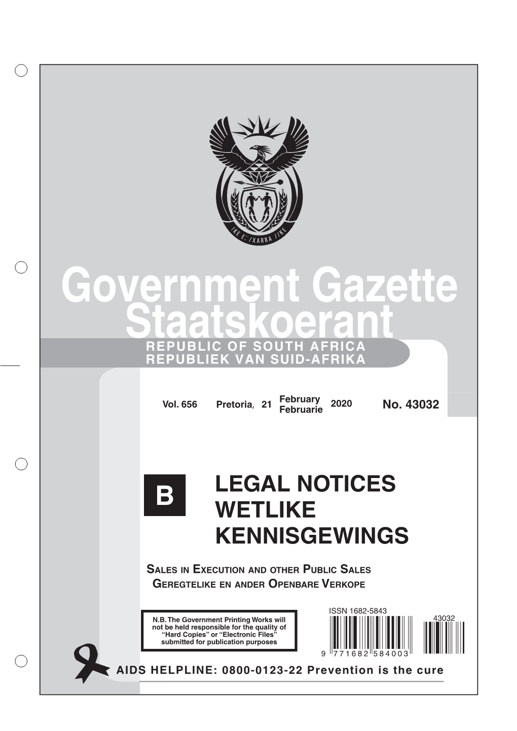 Legal Gazette B