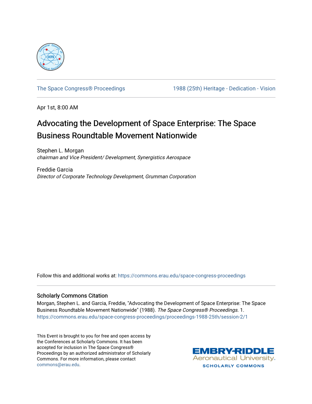 The Space Business Roundtable Movement Nationwide
