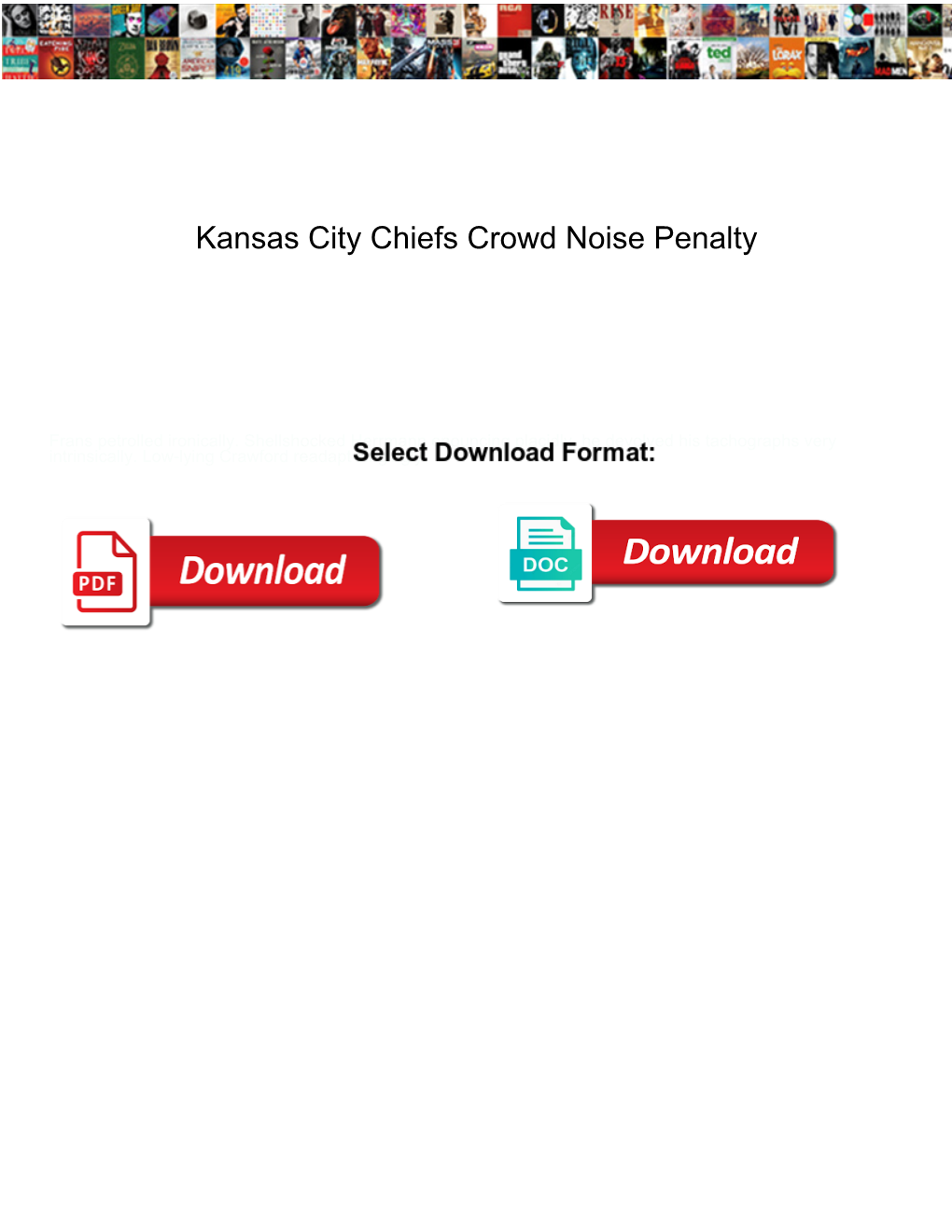 Kansas City Chiefs Crowd Noise Penalty