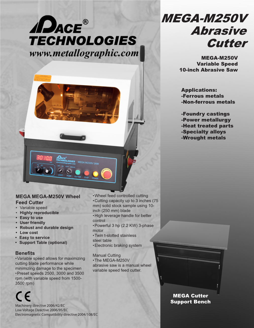 MEGA-M250V Abrasive Cutter