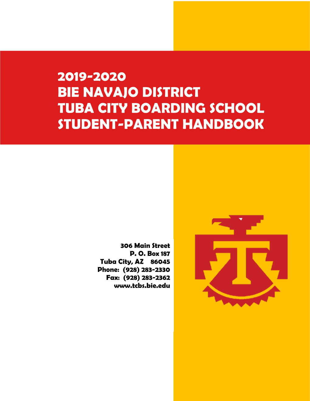 2019-2020 Bie Navajo District Tuba City Boarding School Student-Parent