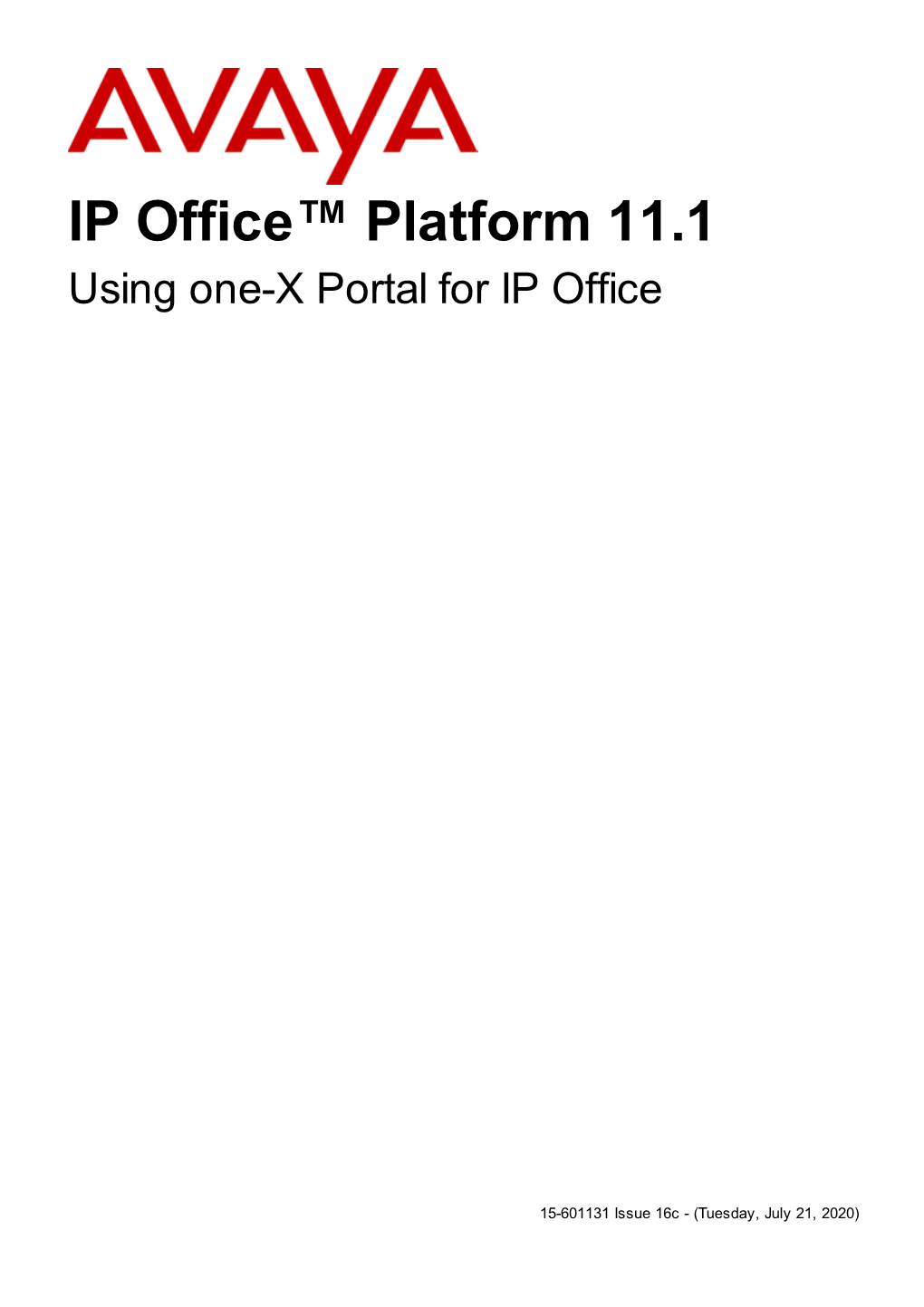 Using One-X Portal for IP Office