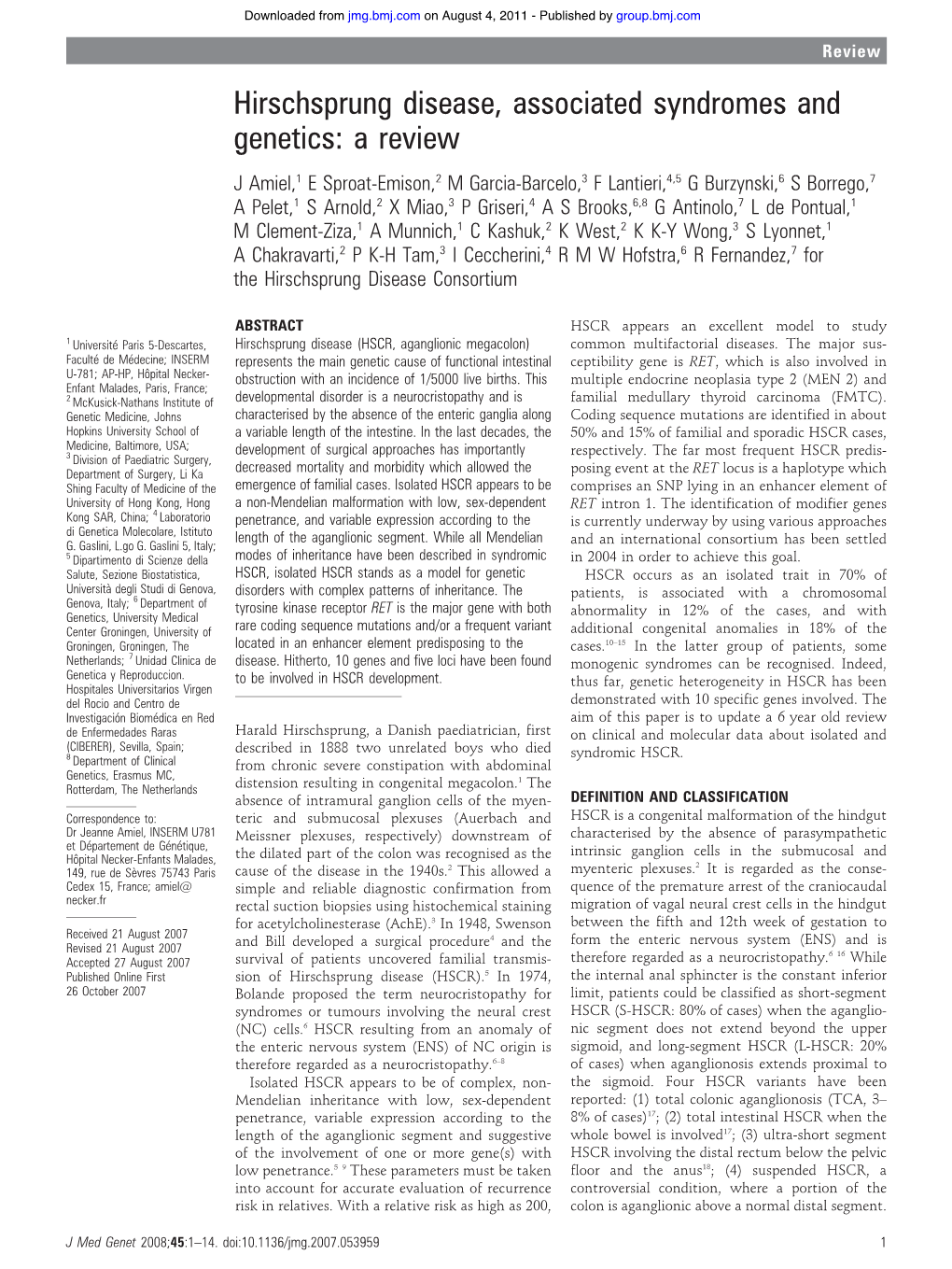 Hirschsprung Disease