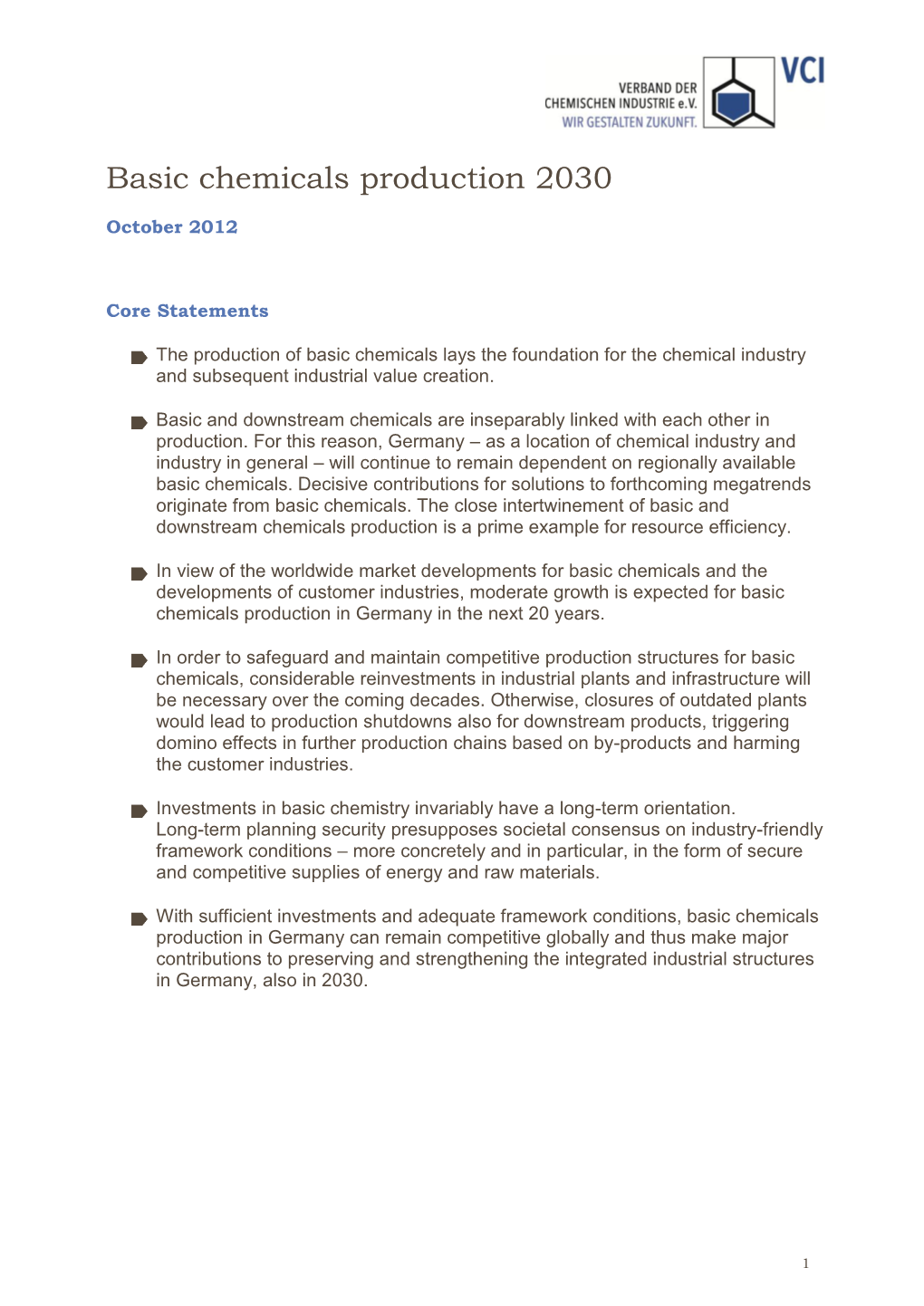 Basic Chemicals Production 2030