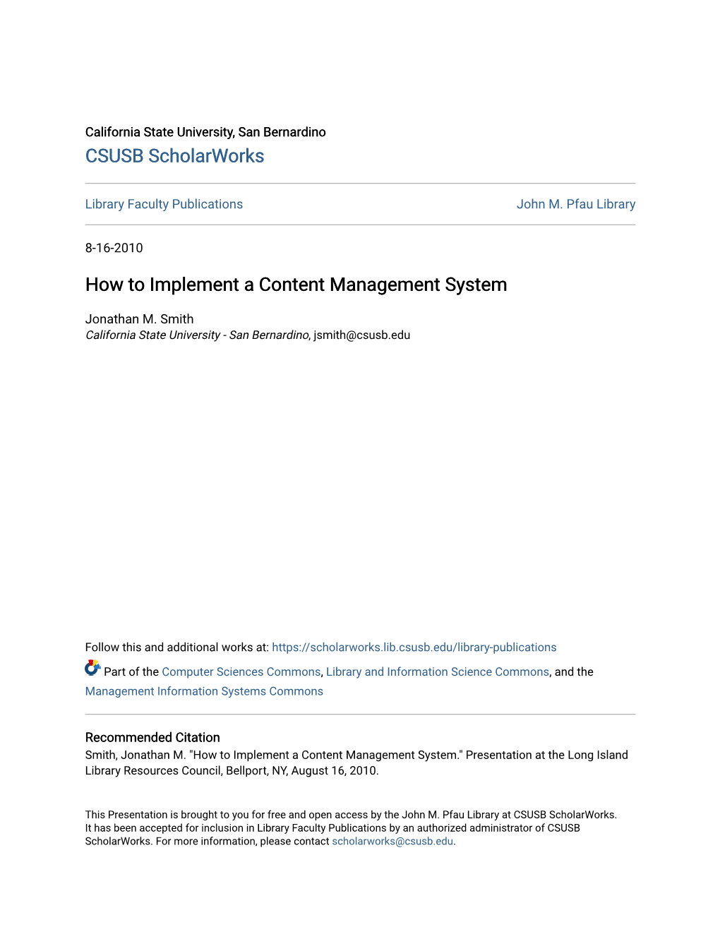 How to Implement a Content Management System