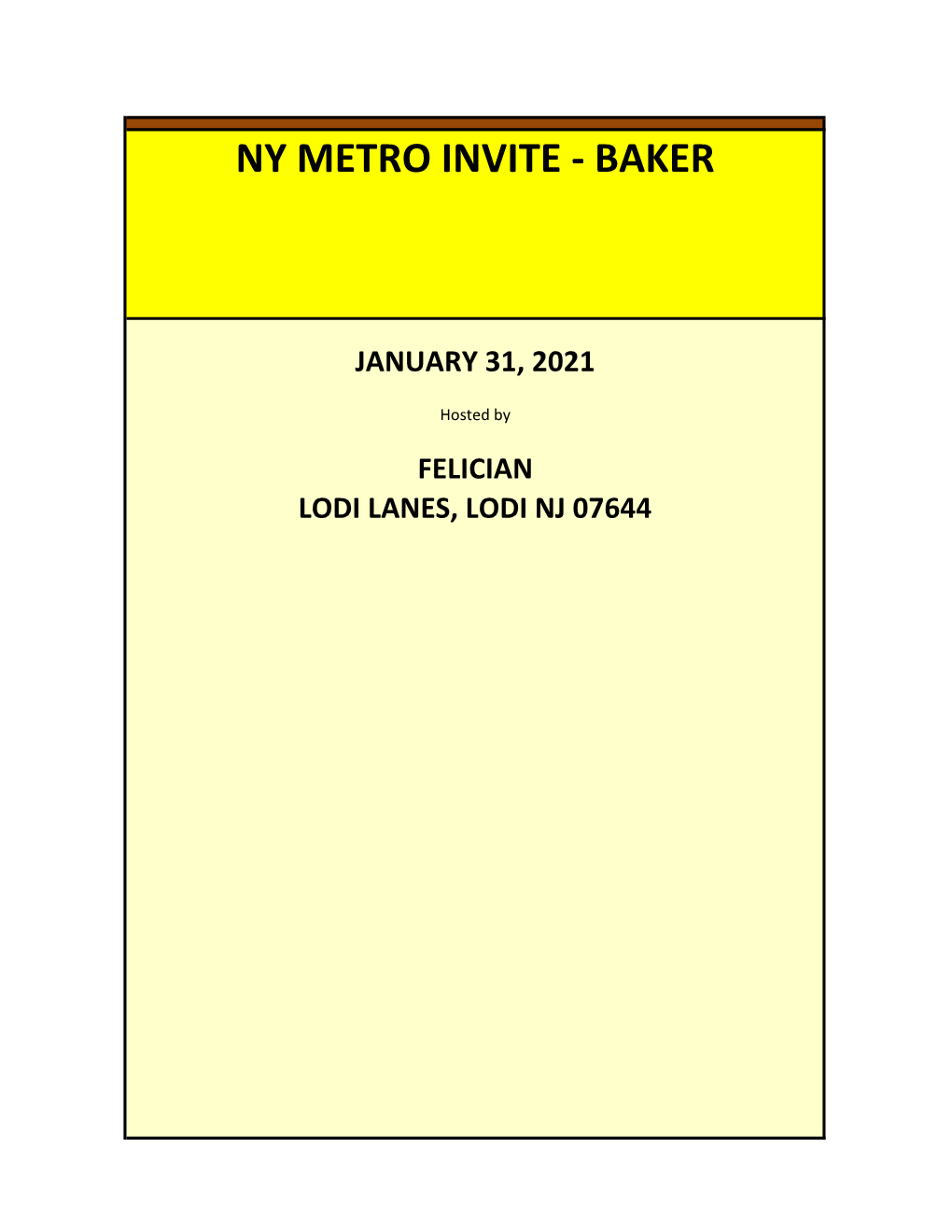 Ny Metro Invite - Baker