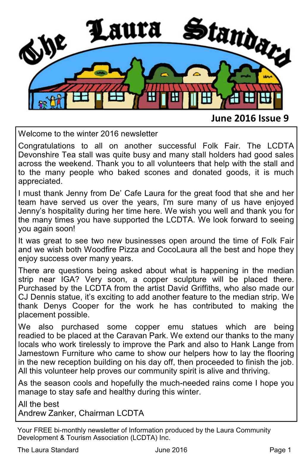 Laura Standard June 2016 Page 1 Laura Folk Fair 2016