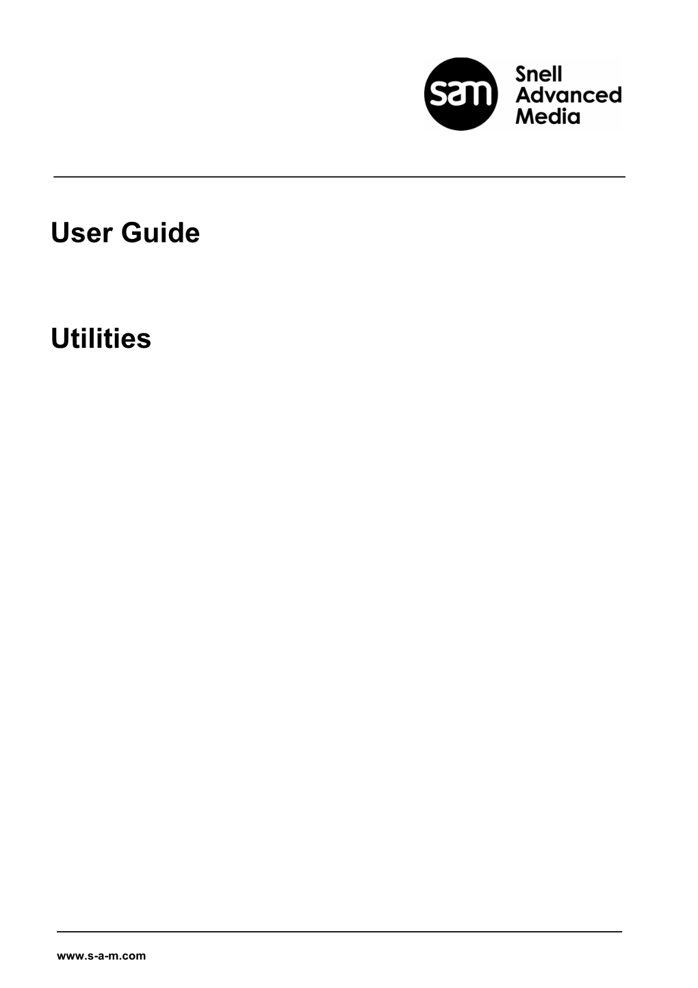 Utilities User Guide