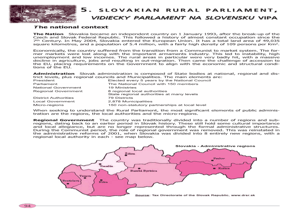 5. Slovakian Rural Parliament Vidiecky Parlament Na Slovensku Vipa