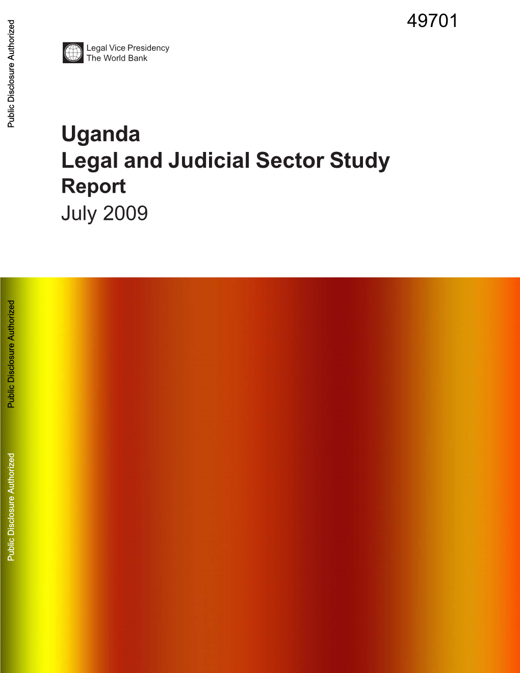 Uganda Legal and Judicial Sector Study Report