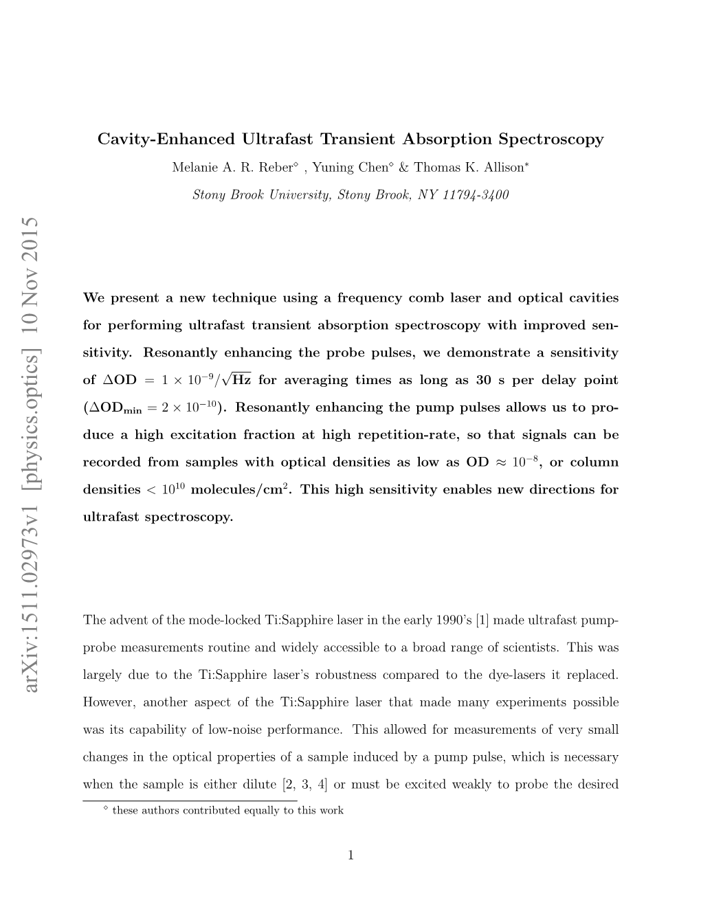 Cavity-Enhanced Ultrafast Transient Absorption Spectroscopy Melanie A