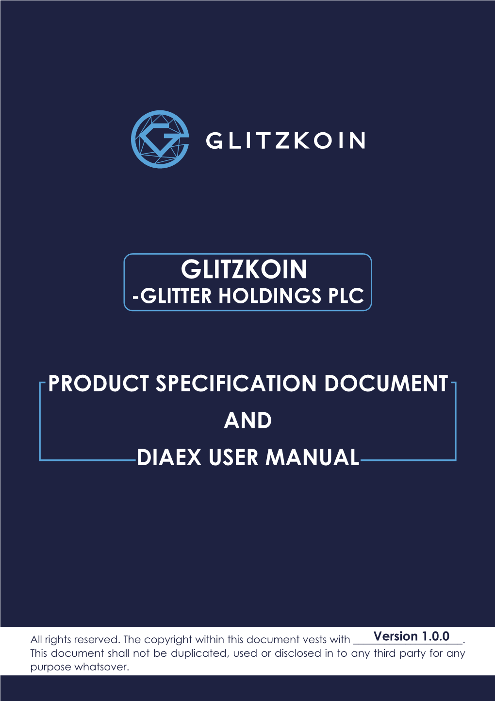 Product Specification Document and Diaex User Manual