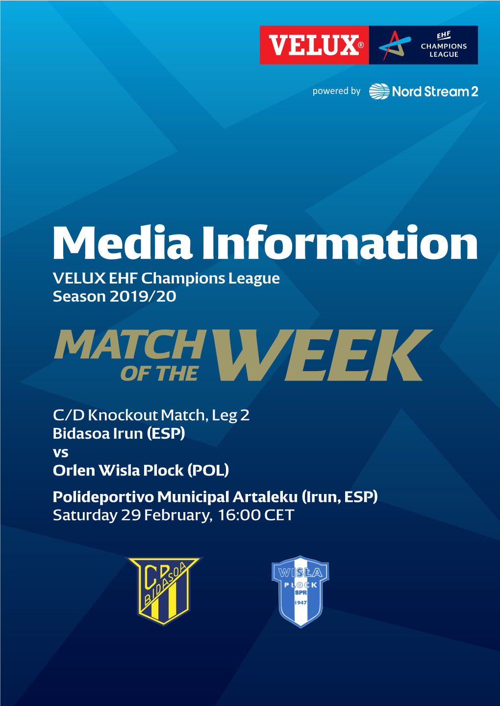 Media Information VELUX EHF Champions League Season 2019/20