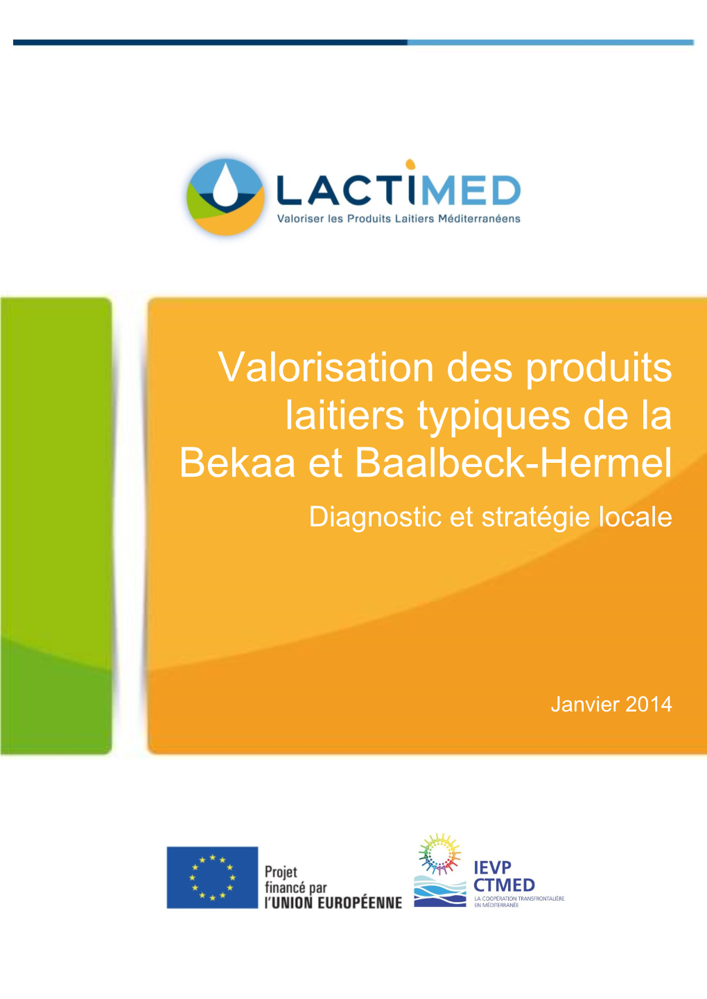 Valorisation Des Produits Laitiers Typiques De La Bekaa Et Baalbeck-Hermel Diagnostic Et Stratégie Locale