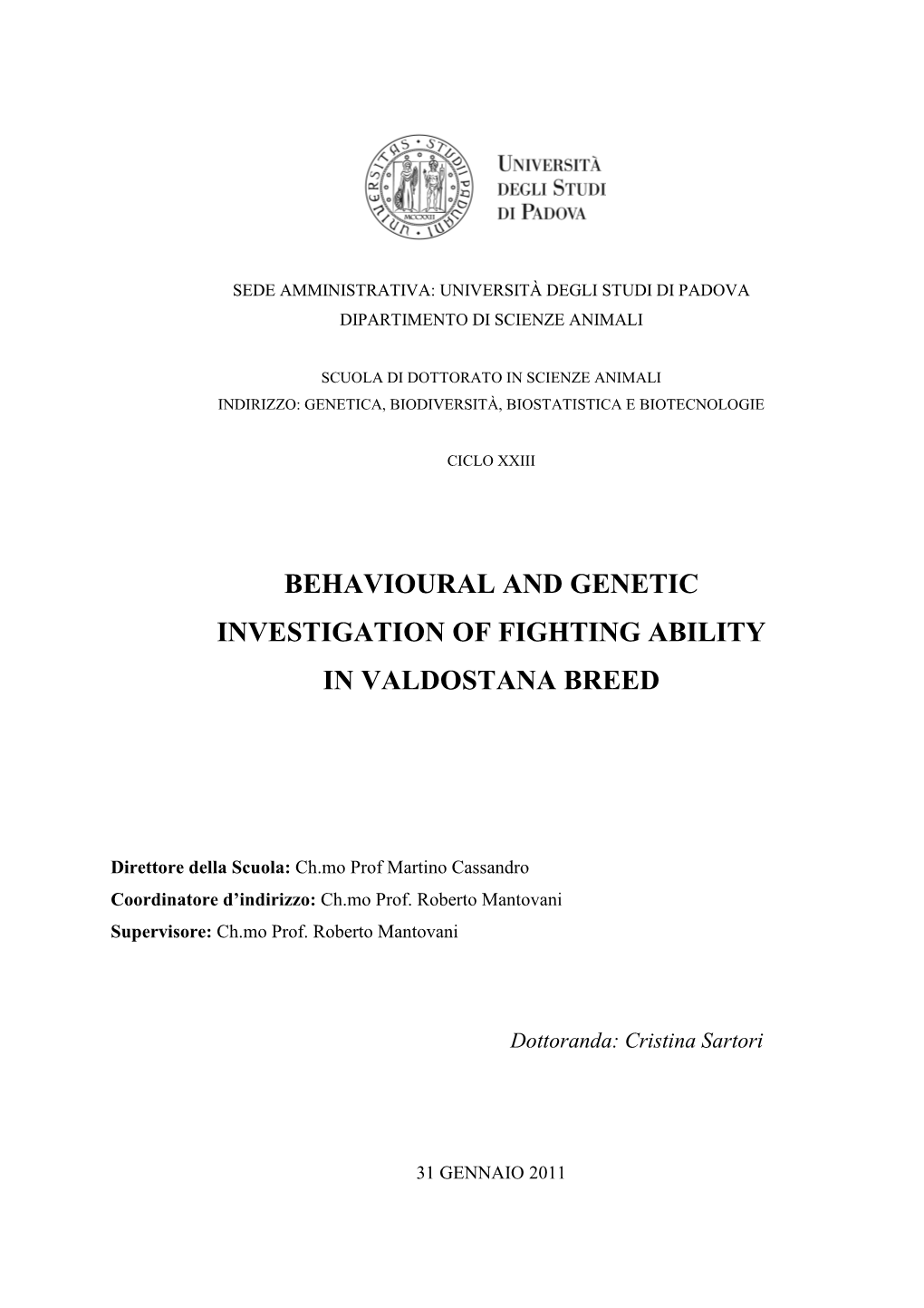 Phd Thesis Cristina Sartori