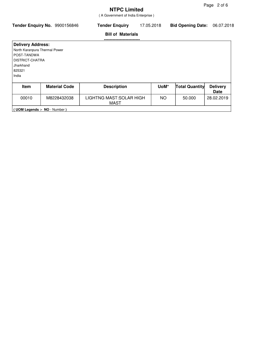 NTPC Limited ( a Government of India Enterprise )