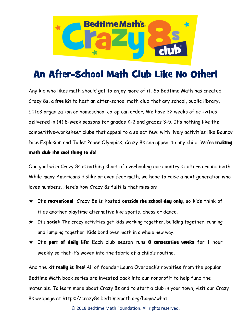 An After-School Math Club Like No Other!