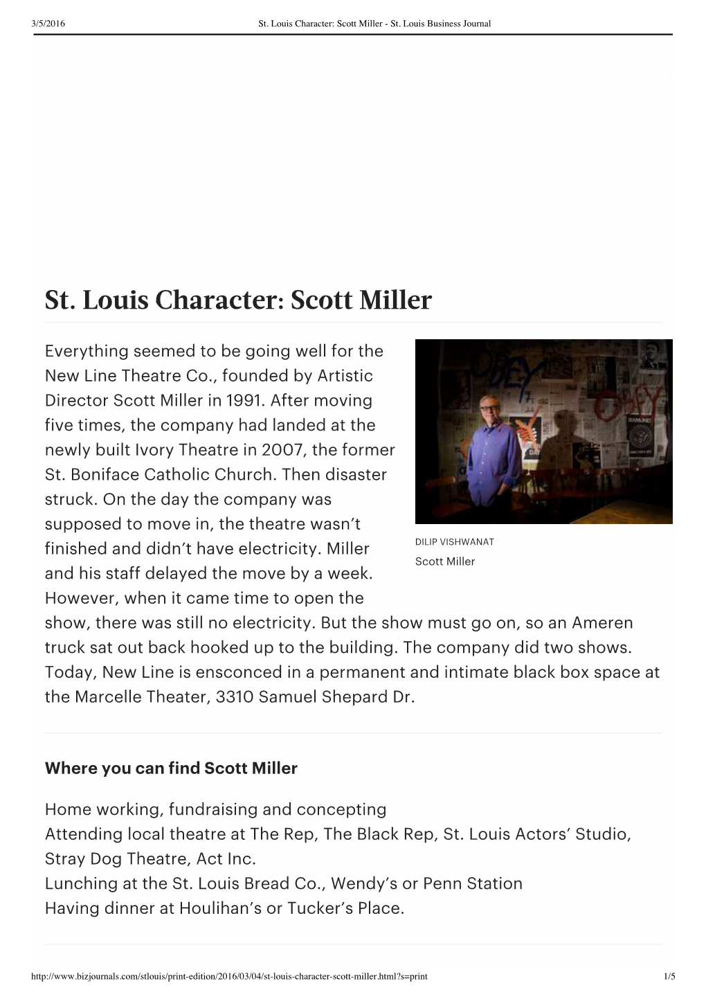 Scott Miller - St