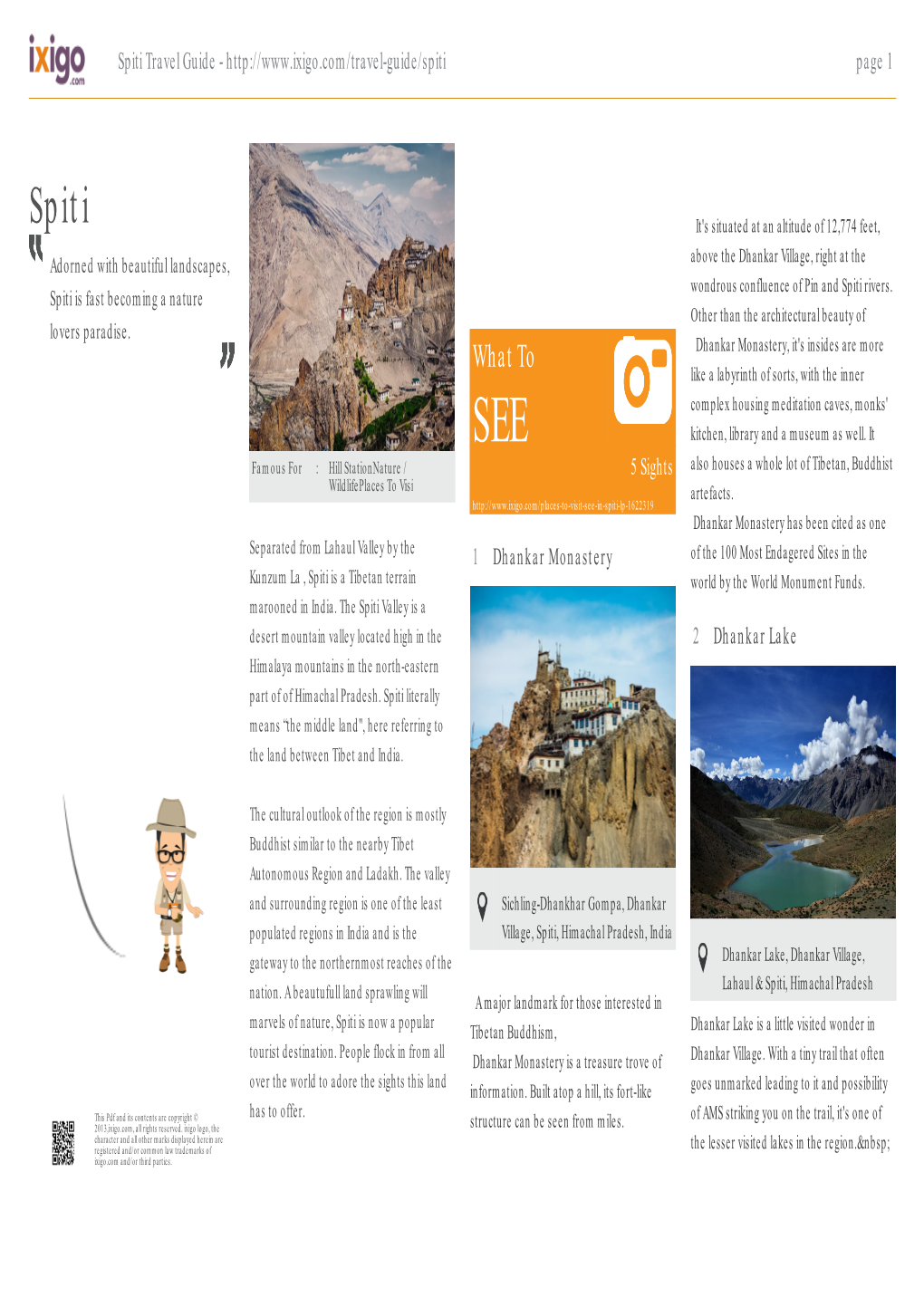 Spiti Travel Guide - Page 1
