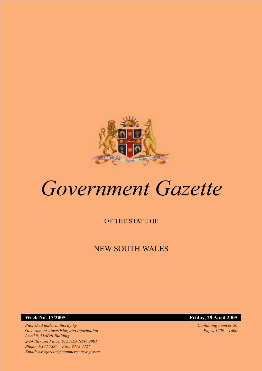 Government Gazette