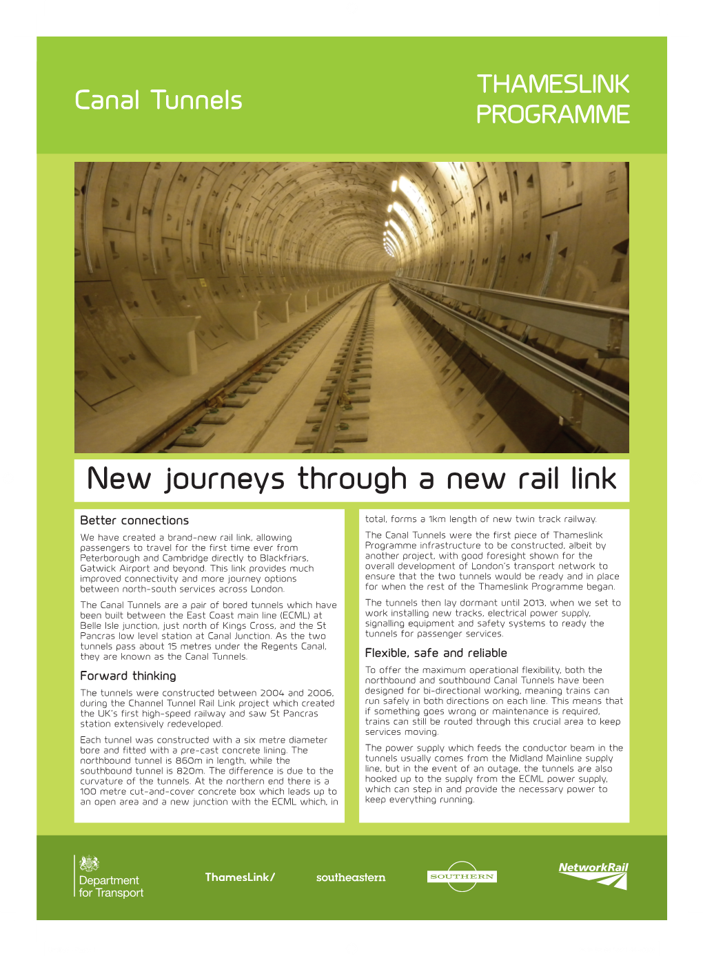 Canal Tunnels Factsheet