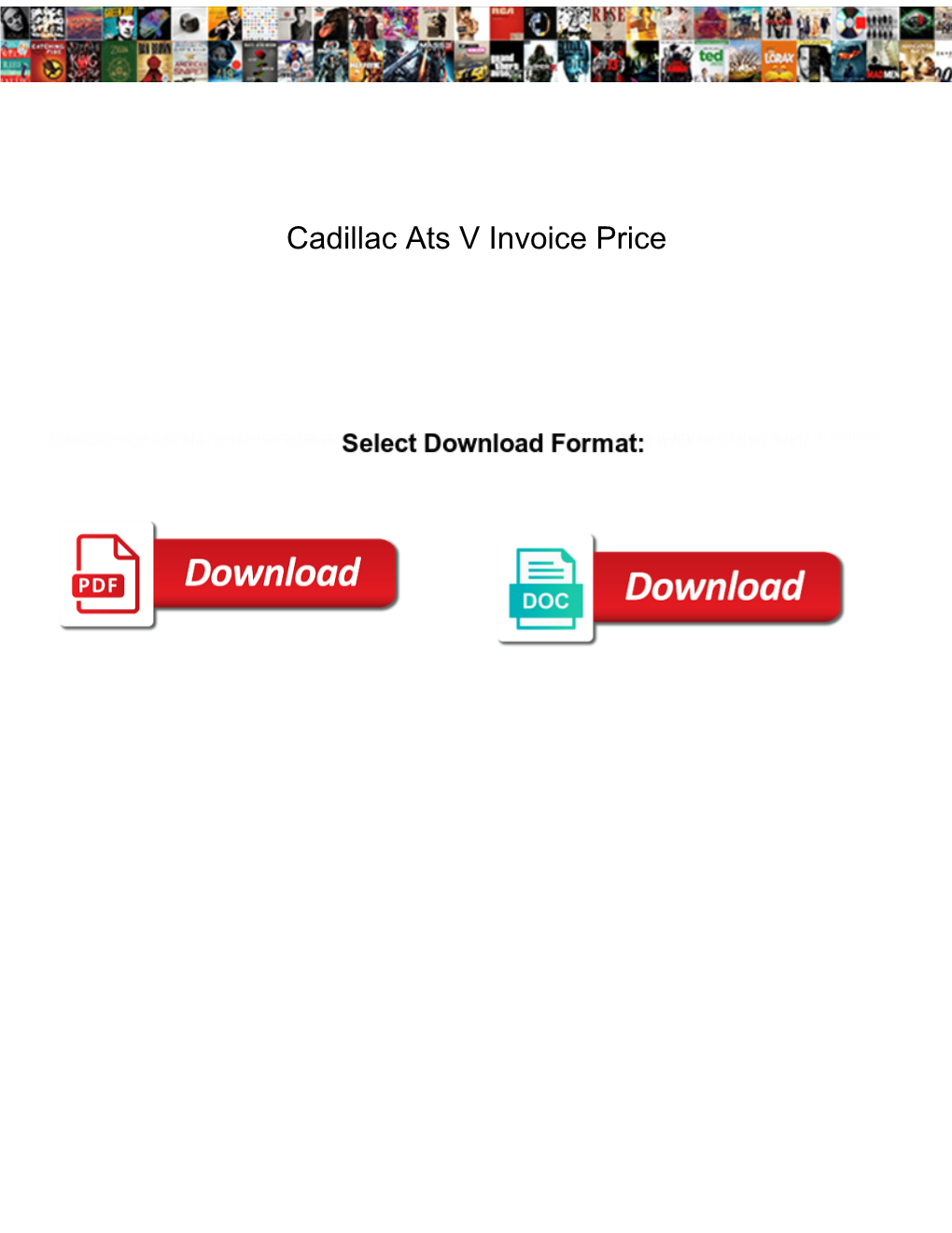 Cadillac Ats V Invoice Price