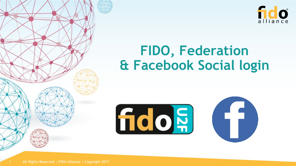 FIDO, Federation & Facebook Social Login