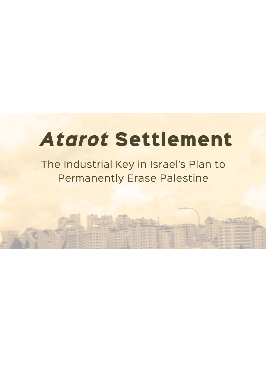 Atarot Settlement