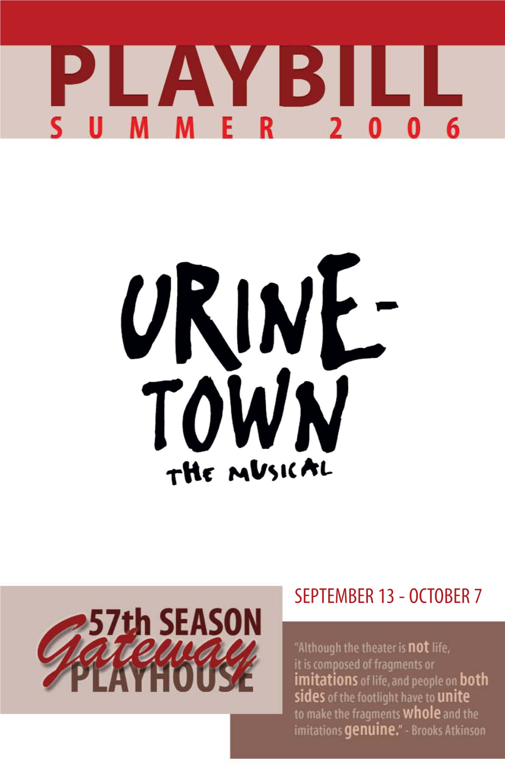 Urinetown PLAYBILL.Qxp