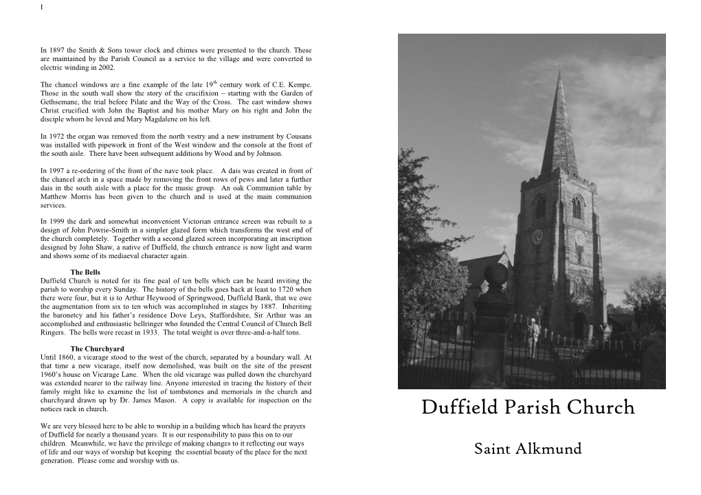 Duffield Parish Church History