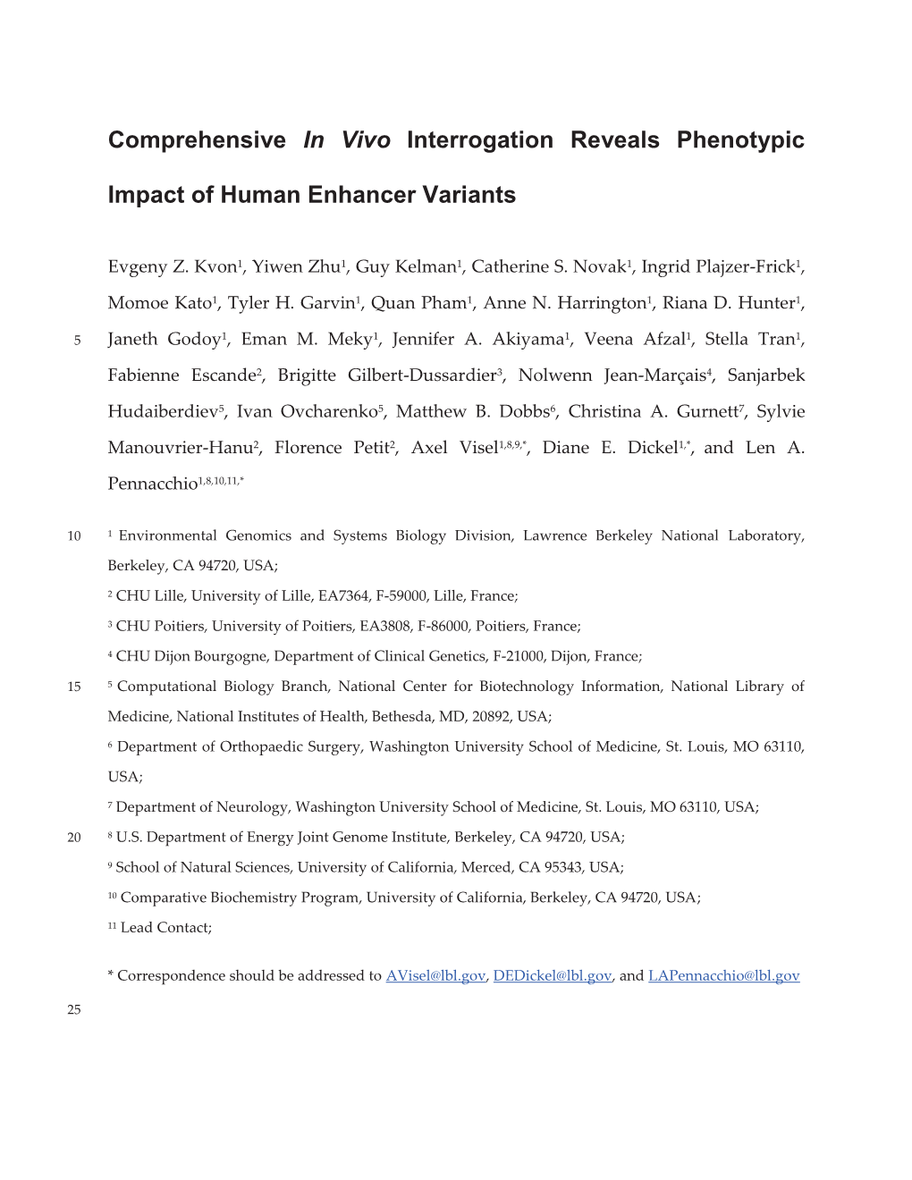 Comprehensive in Vivo Interrogation Reveals Phenotypic Impact Of