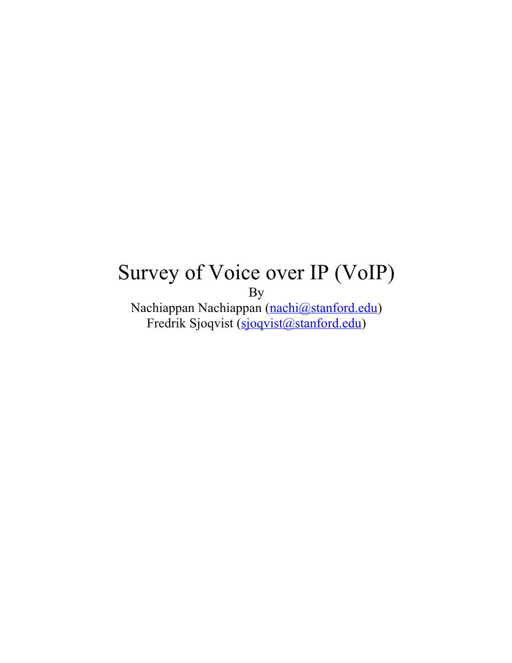 Voice Over IP Is the Real Time Delivery of Voice Across Networks Using The