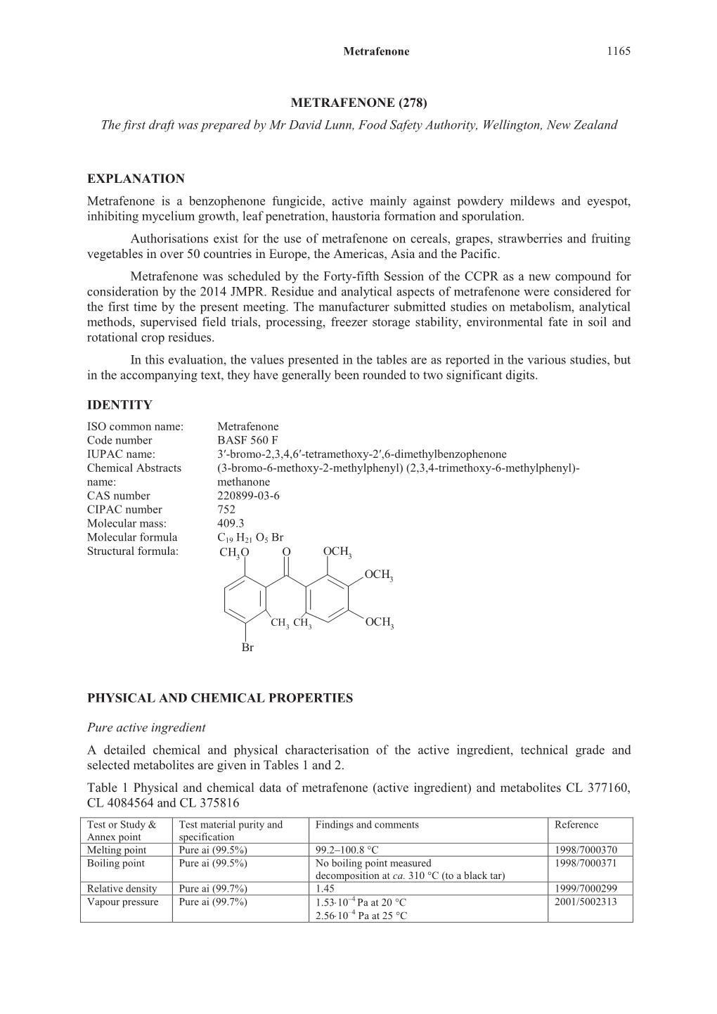 Metrafenone 1165