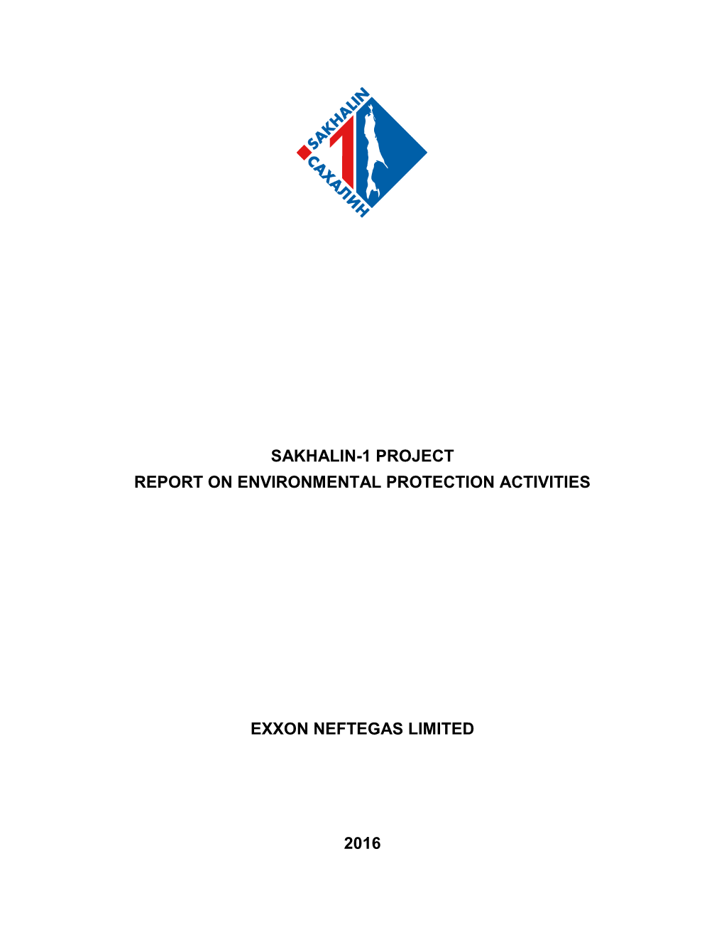 Sakhalin-1 Project Report on Environmental Protection Activities