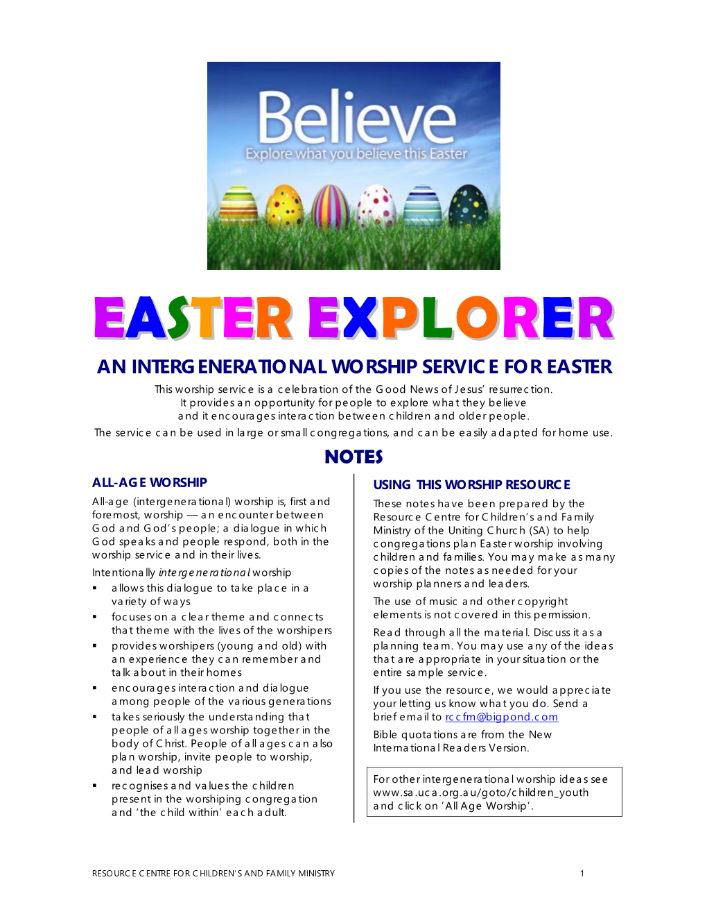 Easter Explorer
