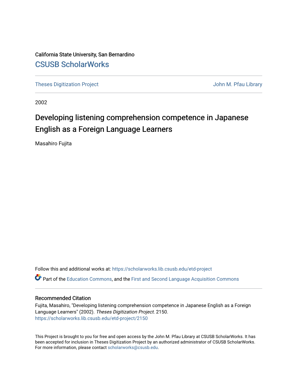 Developing Listening Comprehension Competence in Japanese English As a Foreign Language Learners