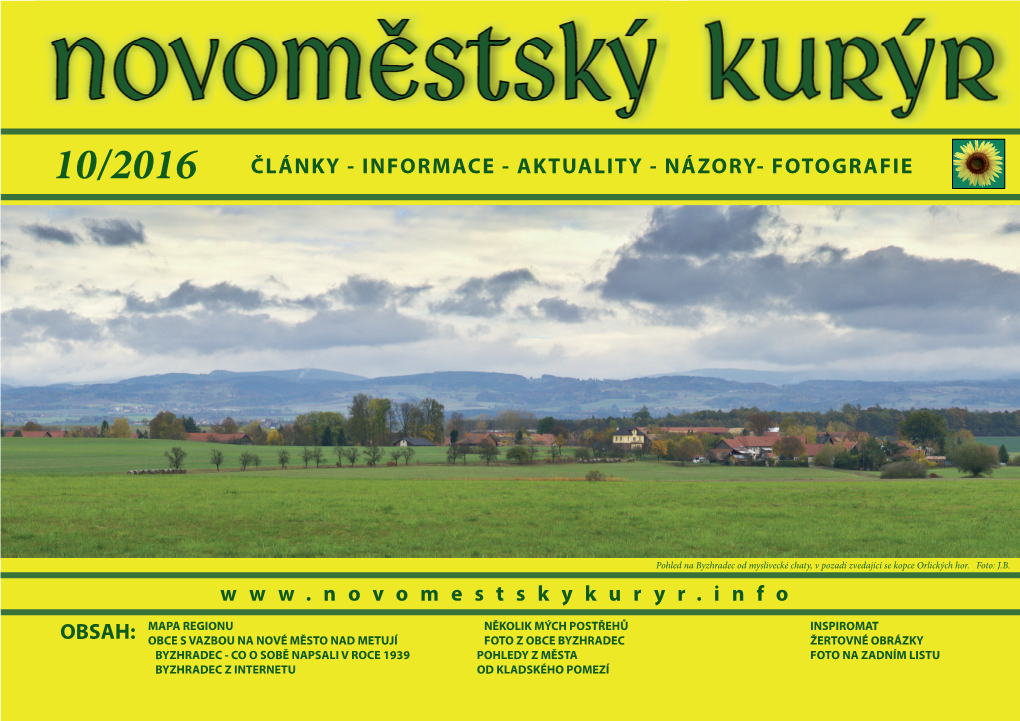 Www . Novomestskykuryr . Info OBSAH: ČLÁNKY