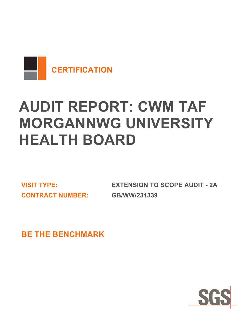 Audit Report: Cwm Taf Morgannwg University Health Board